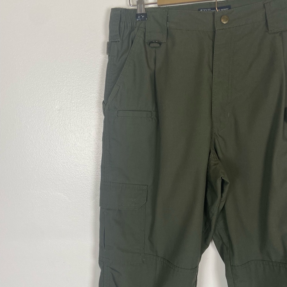 5.11 Tactical Series Men's Cargo Pants 34X32 Green Workwear Utility Double Knee - Picture 4 of 9